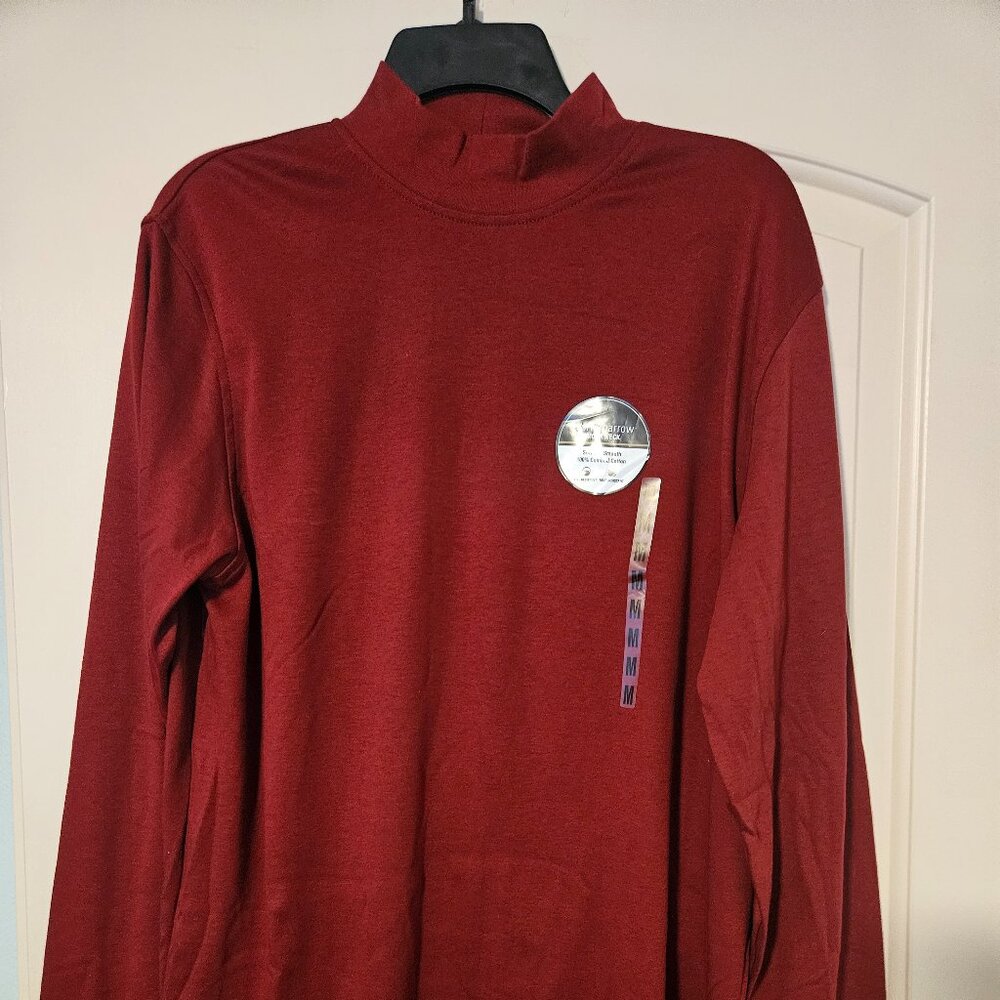 Croft & Barrow mens mock neck long sleeve shirt